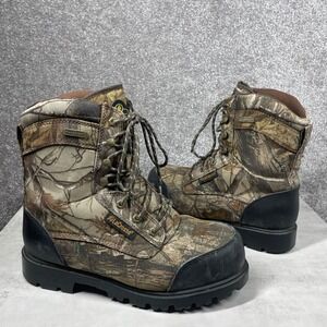 LaCrosse Hunting Boots Mens 11 Camo Hyper Dri Waterproof 500G Insulated Brown